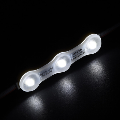 1.2W IP68 DC12V 3 LED Module với LED SMD2835 160°Beam với băng dán phía sau
