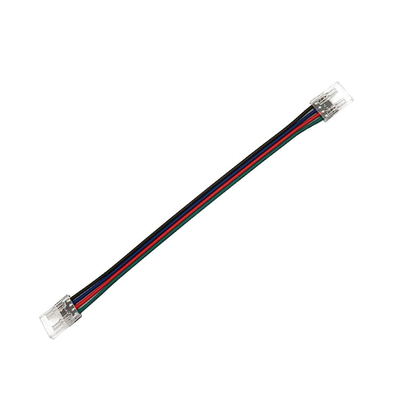 Đầu nối dải LED RGB với cáp 10mm Chiều rộng PCB 4Pin