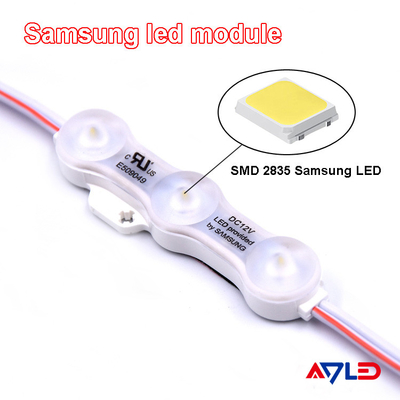 Mô-đun LED Samsung Nguồn sáng phun SMD 2835 3 Đèn Trắng ấm 12V Chống thấm nước IP68