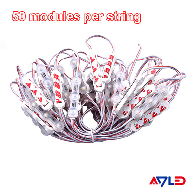 1.2W IP68 DC12V 3 LED Module với LED SMD2835 160°Beam với băng dán phía sau