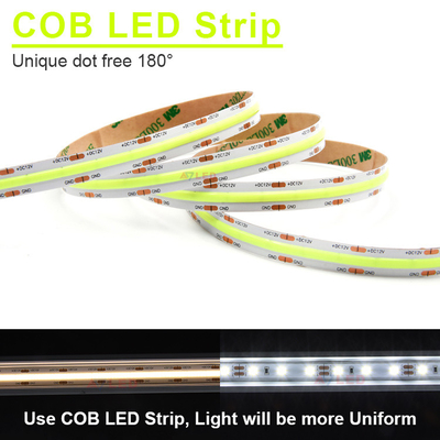 Thiết kế độ tin cậy môi trường cực cao Đèn RGB ngoài trời 528led / m COB Đèn dải LED