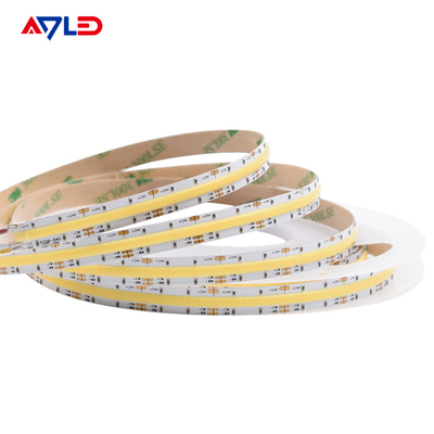 DC24V không chấm cao mật độ DC24V không chấm dòng LED có thể điều chỉnh CCT (2700K-6500K) COB 640Leds Strip Light Low Voltage Tape Light
