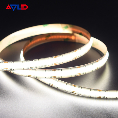 DC24V không chấm cao mật độ DC24V không chấm dòng LED có thể điều chỉnh CCT (2700K-6500K) COB 640Leds Strip Light Low Voltage Tape Light