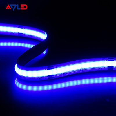 Dải đèn LED có thể điều chỉnh độ sáng bằng keo 3M Thay đổi màu mật độ thấp RGB CCT 24V Thương mại