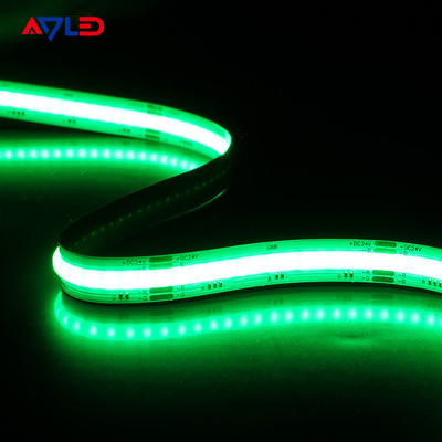 Dải đèn LED có thể điều chỉnh độ sáng bằng keo 3M Thay đổi màu mật độ thấp RGB CCT 24V Thương mại