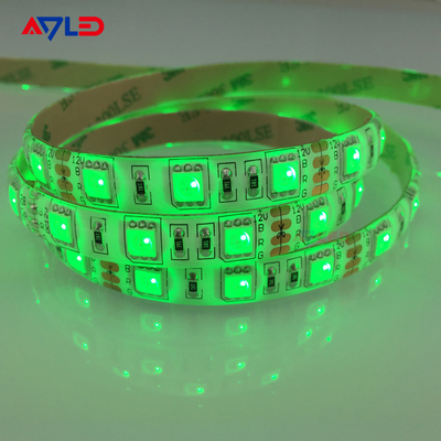 Màu xanh lá cây SMD 5050 60LEDs / M đèn LED dải đèn cho đồ nội thất trang trí cao sáng chống nước