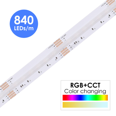 Đèn LED dải màu ngoại thất DC12V 24V Dải đèn LED RGB không chấm siêu sáng
