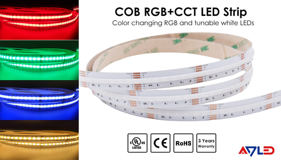 Dải đèn LED linh hoạt có thể điều chỉnh độ sáng COB RGB tùy chỉnh để thay đổi màu tủ bếp