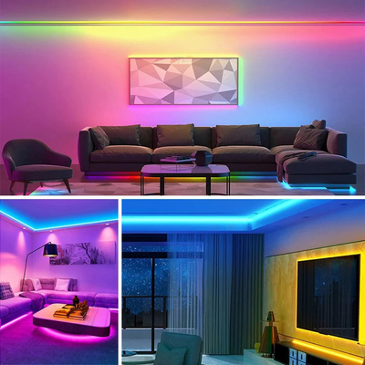 RGB COB LED Strip Light UL Danh sách 24V Thay đổi màu sắc đa màu cho ánh sáng phòng
