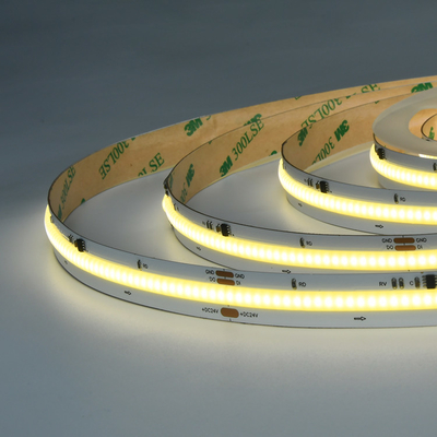 Đèn dải LED màu trắng tinh khiết COB kỹ thuật số 3000K 4000K 6500K 16.4ft 24V đèn băng
