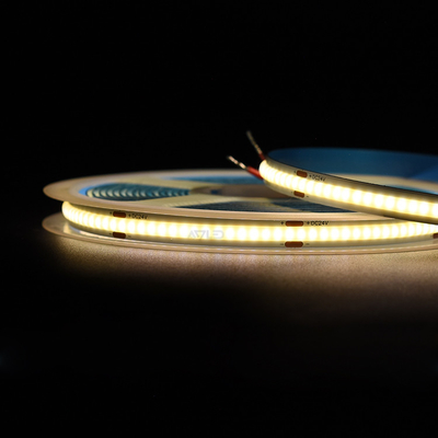 Mật độ cao không chấm 480Leds linh hoạt COB Strip Light COB LED Strip 5Meters / Reel 8MM 12V/24V