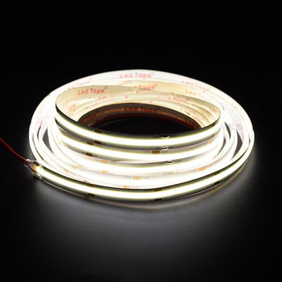 504leds/M COB LED Strip DC12V/24V 6500K IP20 10mm PCB Width Blue Adhesive For Linear Lights