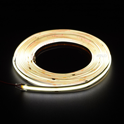 5mm Ultra Slim PCB Display Lighting DC24V 504LEDS COB Strip Light 3000K Không thấm nước