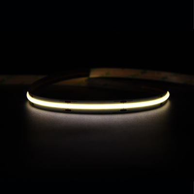 Super Bright 528 LEDs / M COB Led Strip 12V 24V 10MM Không có vết màu vàng COB / FOB Strip Light