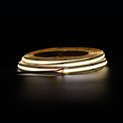 Super Bright 528 LEDs / M COB Led Strip 12V 24V 10MM Không có vết màu vàng COB / FOB Strip Light
