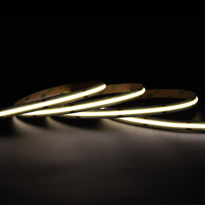 Super Bright 528 LEDs / M COB Led Strip 12V 24V 10MM Không có vết màu vàng COB / FOB Strip Light