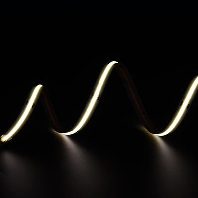 Super Bright 528 LEDs / M COB Led Strip 12V 24V 10MM Không có vết màu vàng COB / FOB Strip Light