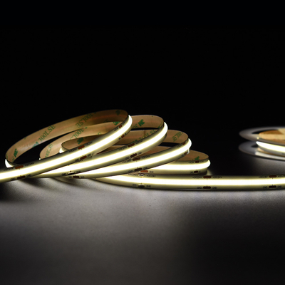 Không có đơn vị cắt tối thiểu Dải đèn LED màu trắng COB ấm tự do 14W / M 5M Mỗi cuộn 1400LM / M