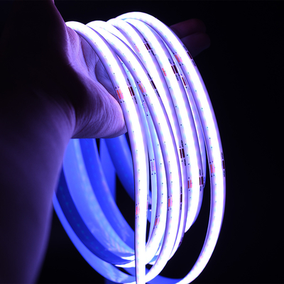 Ánh sáng chứng nhận UL của Mỹ 16,4 Ft RGB 3500K IP65 Reel To Reel 576leds High Output COB Tape Light