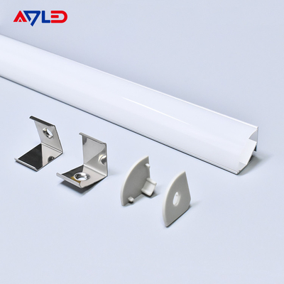 10.4mm Mảng hồ sơ nhôm rộng cho các dải LED Đèn thiết kế hiện đại Mảng hồ sơ nhôm LED
