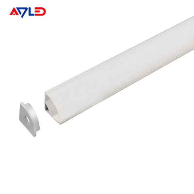 16 * 16mm Lám dẫn nhôm anodized nhôm ép dẫn hồ sơ bề mặt góc gắn LED đường dây chiếu sáng hồ sơ