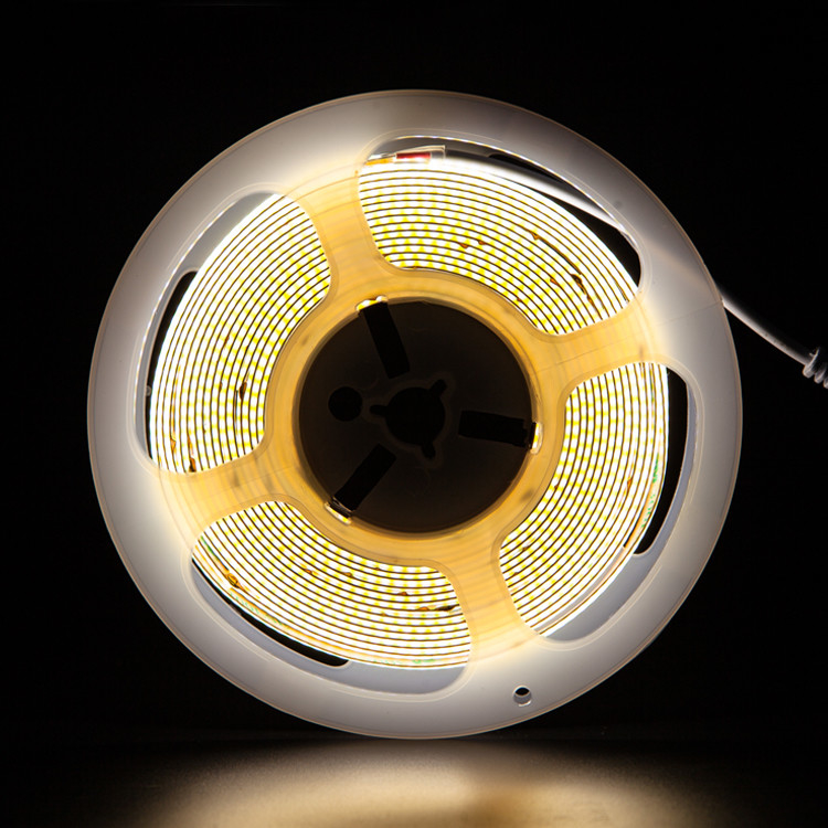 Cuộn dây led cao cấp 5m lõi ngô chiếu sáng dưới tủ CRI90 528 led/m, 1000Lm/m