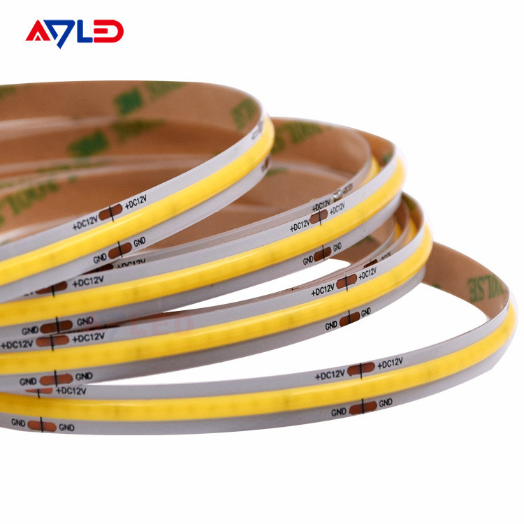 Hiệu suất cao 5m Reel-to-Reel PCB DC12V 24V Áp dụng cho đèn dải COB linh hoạt với 320LEDS 100Lm/W Độ sáng không vết