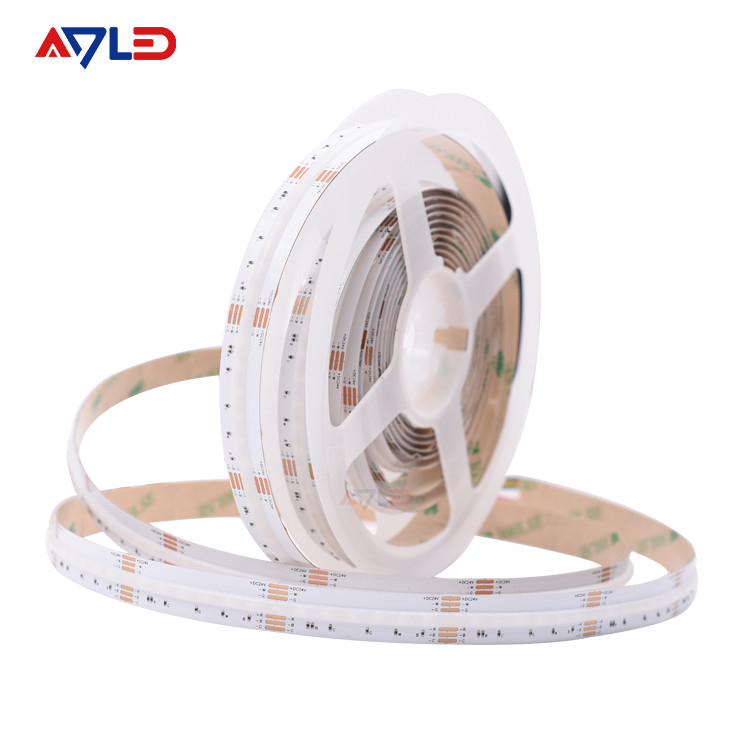 Đèn LED dải màu ngoại thất DC12V 24V Dải đèn LED RGB không chấm siêu sáng