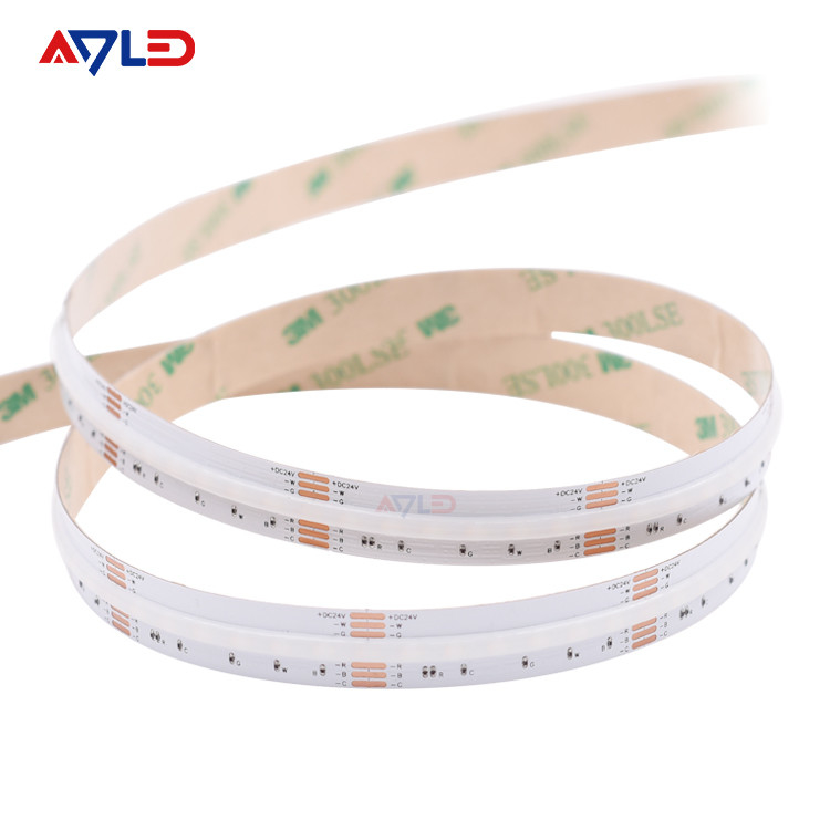 Đèn dải LED COB 24V Chống nước IP67 Ống silicon Dải LED CCT RGB liên tục