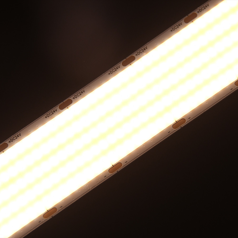 300LSE tự dính IP20 miễn phí uốn cong tùy ý siêu sáng mật độ cao dây chuyền linh hoạt Cob băng 1600 LED