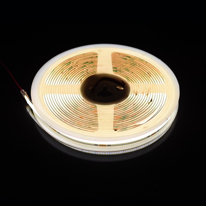 Panel nhôm không có chấm COB LED Strip với 528 đèn LED trên băng 10mm Và 2700K/6500K màu sắc