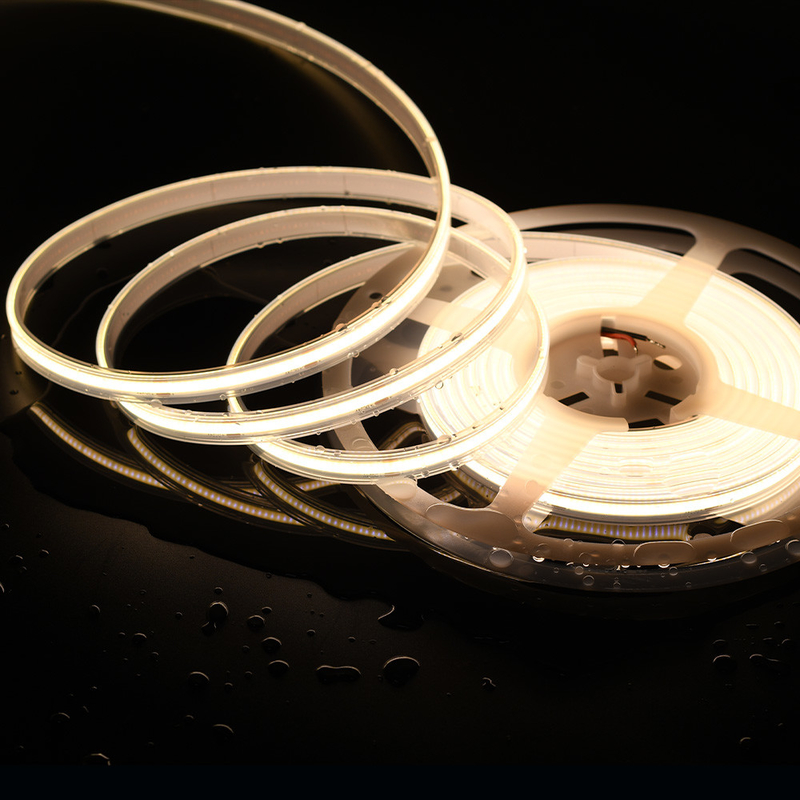 480 đèn LED / m COB LED Strip 12V/24V 5m Chiều dài Không có đốm trắng ấm / lạnh Thiết kế linh hoạt