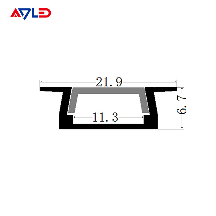 11mm PC borad 15.8 * 6.7mm Led Strip Light Aluminum Profile Dễ lắp đặt Led Aluminium