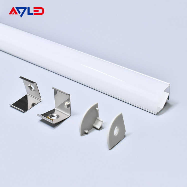 10.4mm Mảng hồ sơ nhôm rộng cho các dải LED Đèn thiết kế hiện đại Mảng hồ sơ nhôm LED